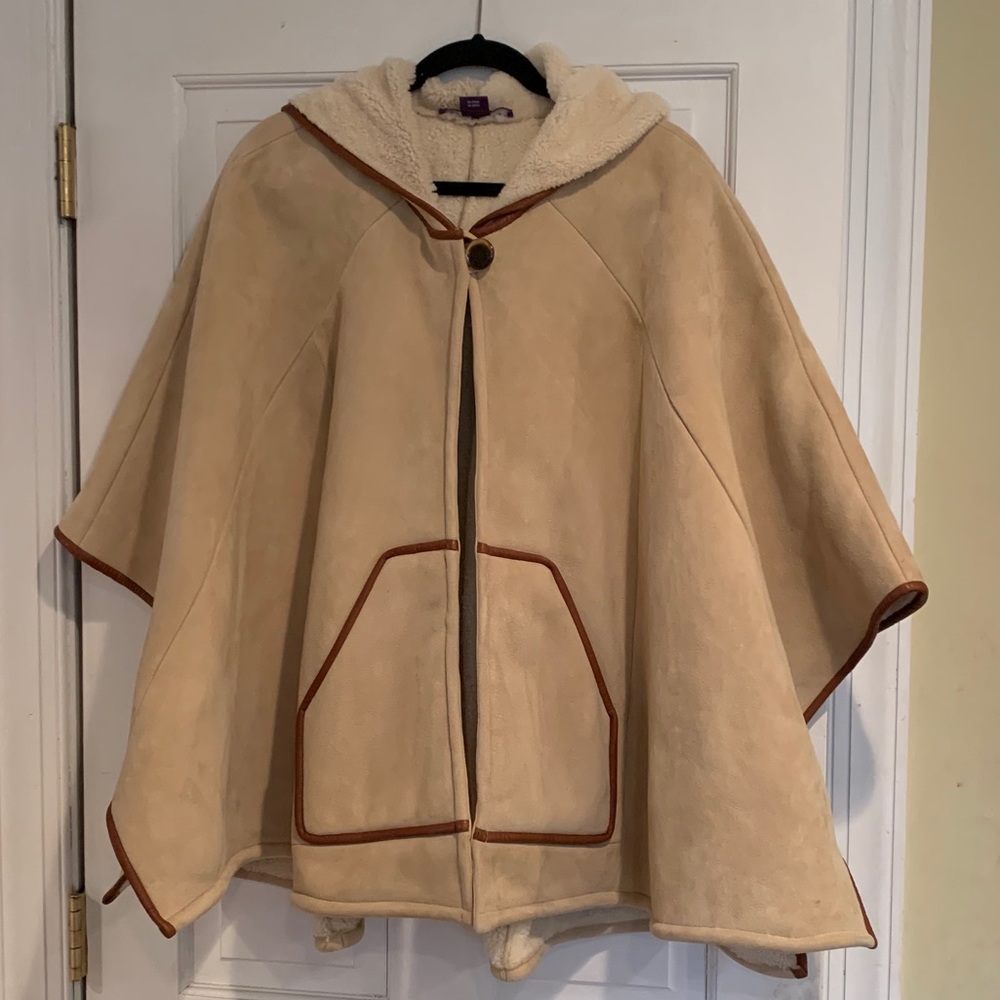 Ralph Lauren Purple Label 100% Lamb Shearling Cape